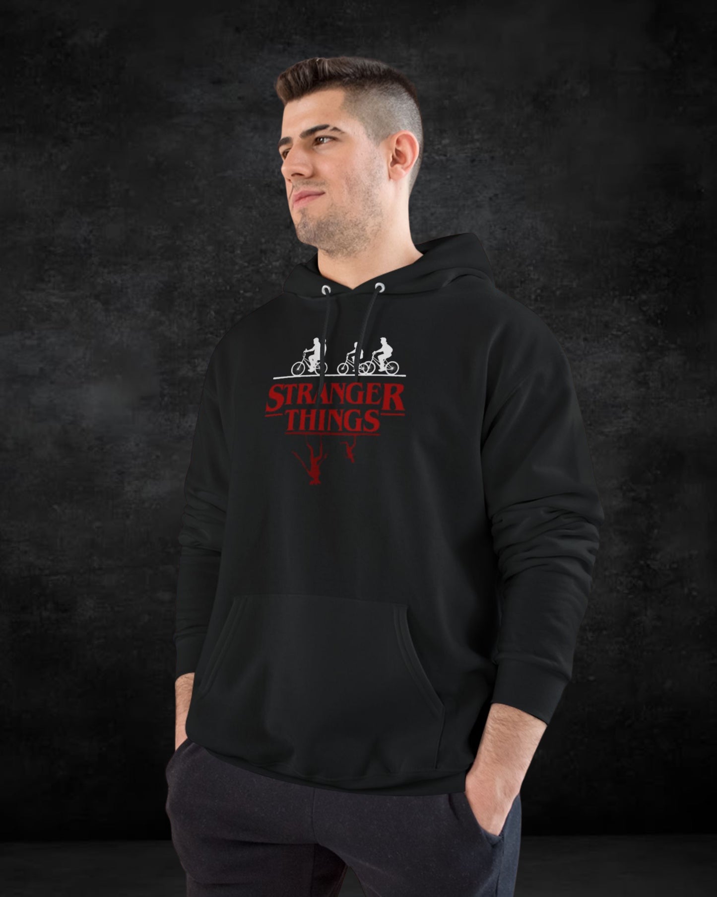 The “Upside Down Unisex Hoodie-Stranger Things"