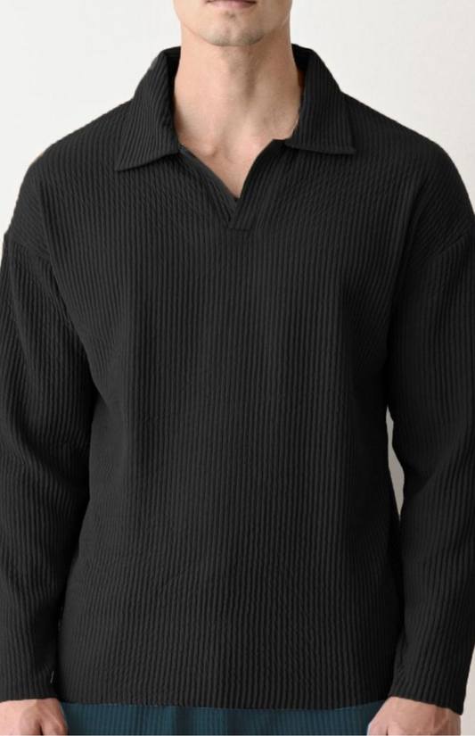 Sable Drift Polo T-shirt - Black