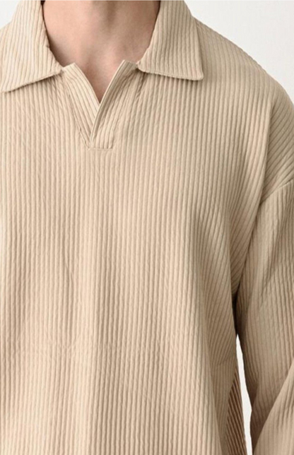 Sable Drift Polo T-shirt - Beige