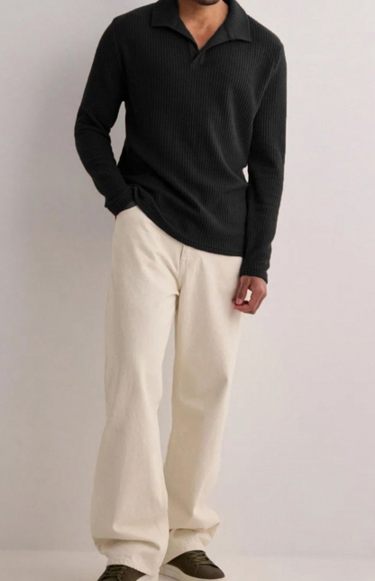 Sable Drift Polo T-shirt - Black