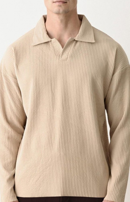 Sable Drift Polo T-shirt - Beige