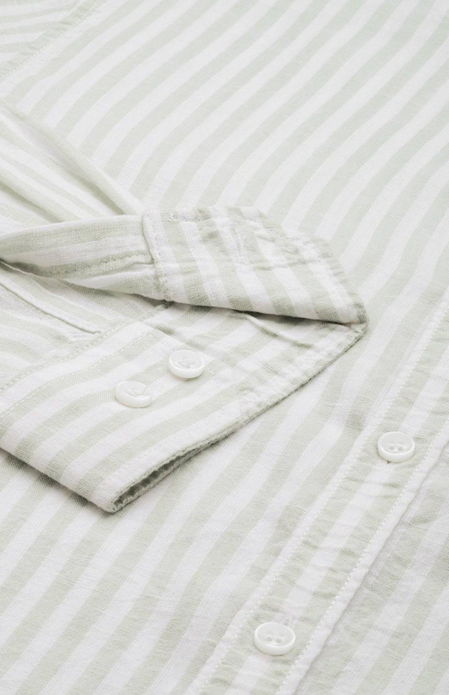 Men’s cotton striped Formal shirts - Green