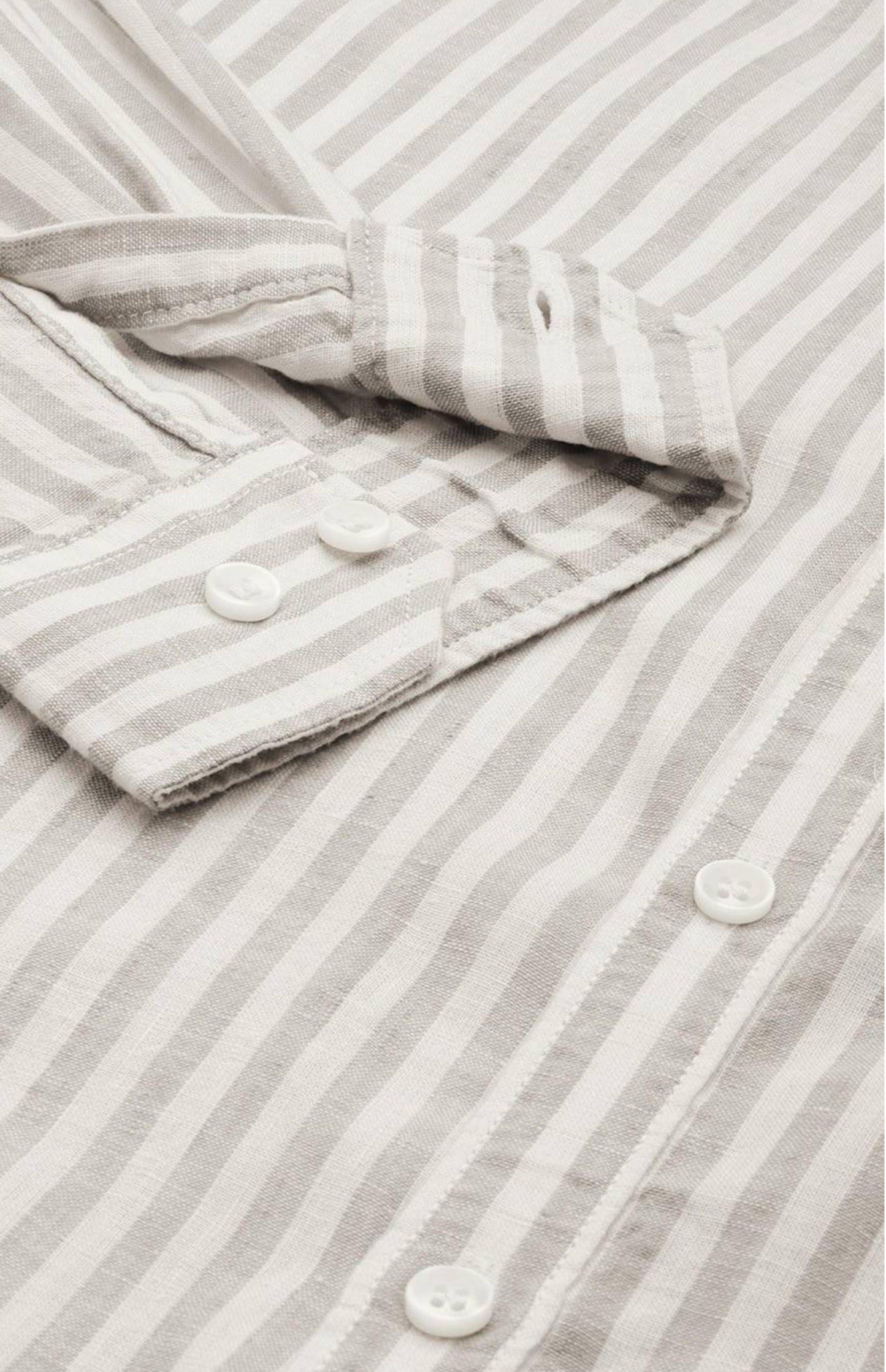 Men’s cotton striped Formal shirts - Gray