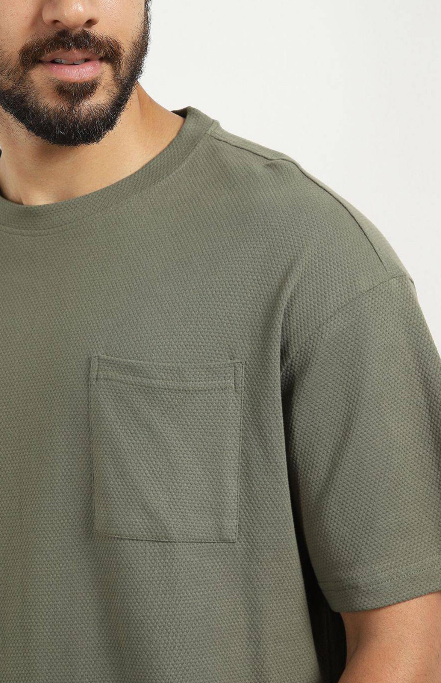 Men’s oversized T-shirt with shorts Co-Ods - Emerald Green