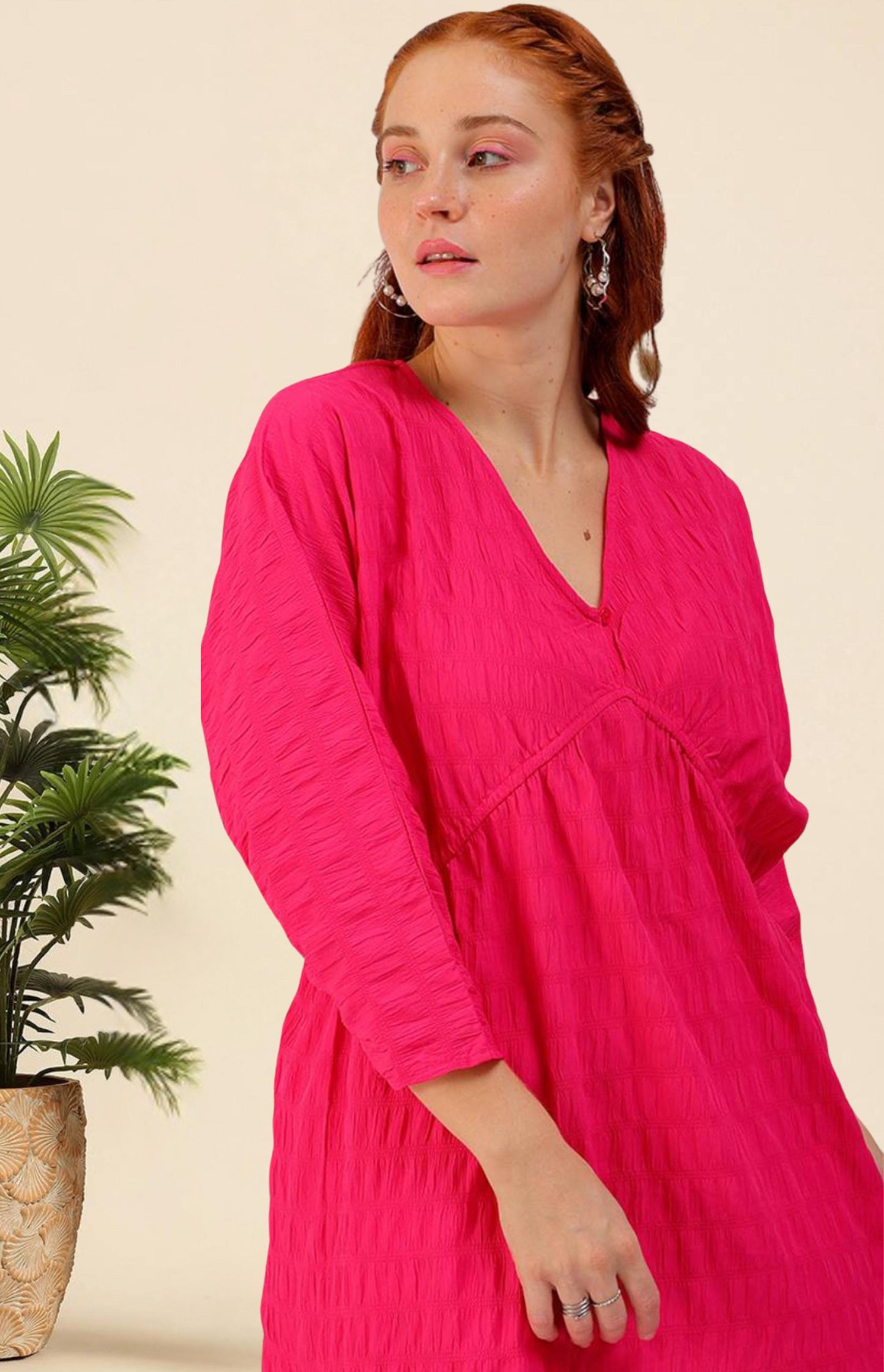 Riva Mini dress - Fuchsia Pink