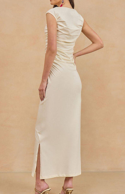 Sable Bodycon Dress - Beige